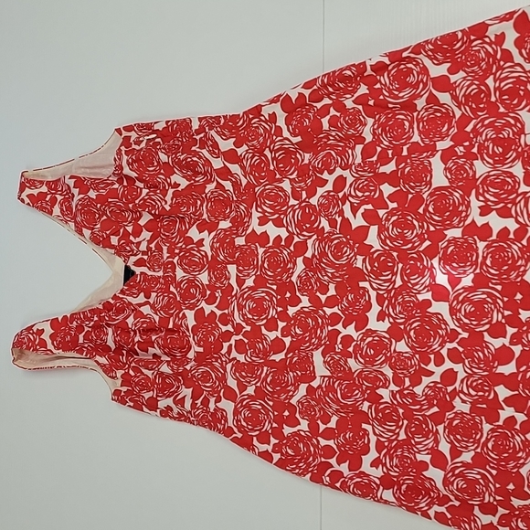 Boden red & white floral dress - Picture 1 of 4